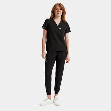 Allscrubs Brave Women's Scrub Set in Black