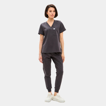 Allscrubs Brave Women's Scrub Set in Graphite