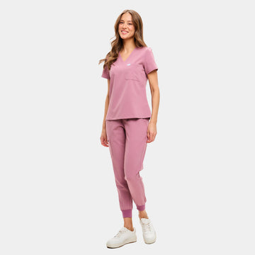 Allscrubs Brave Women's Scrub Set in Rosewood