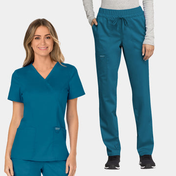 Cherokee Revolution Women's Scrub Set WW610 & WW105 in Caribbean – Alternative