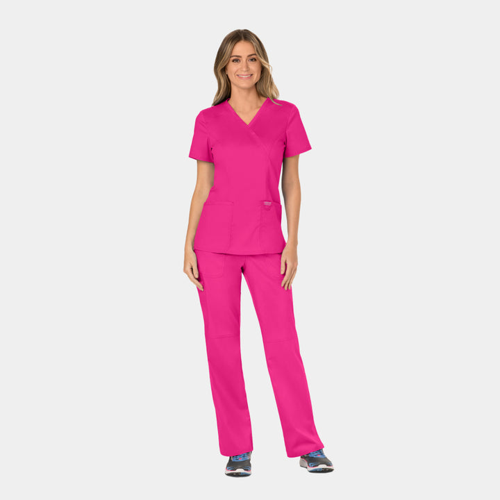 Alternative view of Cherokee Revolution Women’s Scrub Set in Electric Pink
