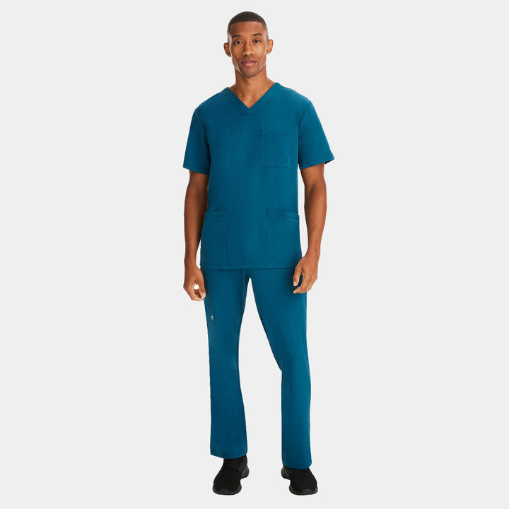 Healing Hands Men’s Scrubs Set – Matthew Top and Ryan Pants in Caribbean