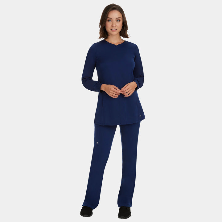 Healing Hands women’s scrub set in Navy – flattering fit with soft stretch fabric