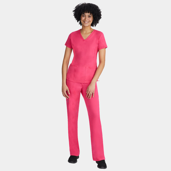 Healing Hands Women's Scrubs Set Monica & Rebecca in Carnation Pink