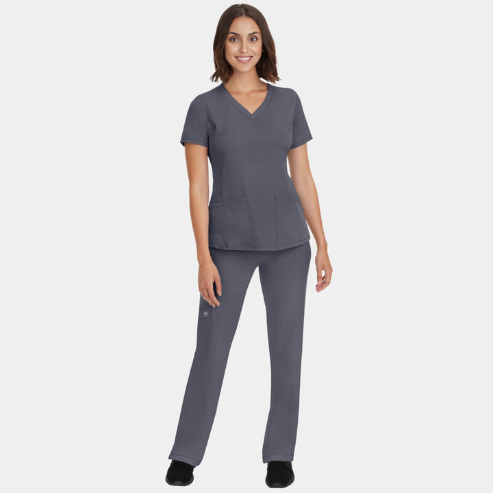 Healing Hands Women's Scrubs Set Monica & Rebecca in Pewter